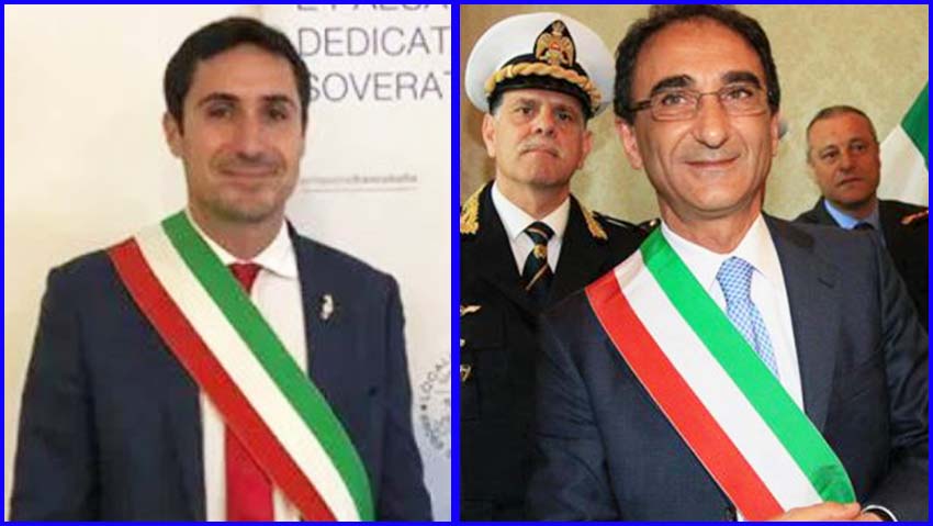 I sindaci di Soverato e Catanzaro Ernesto Alecci e Sergio Abramo