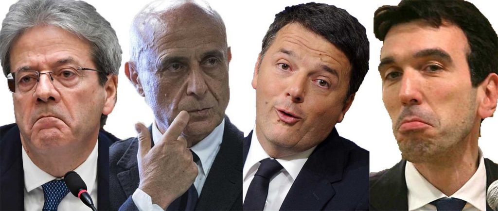 big PD Gentiloni, Minniti, Renzi Martina