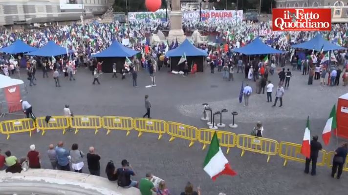 manifestazione Pd Roma