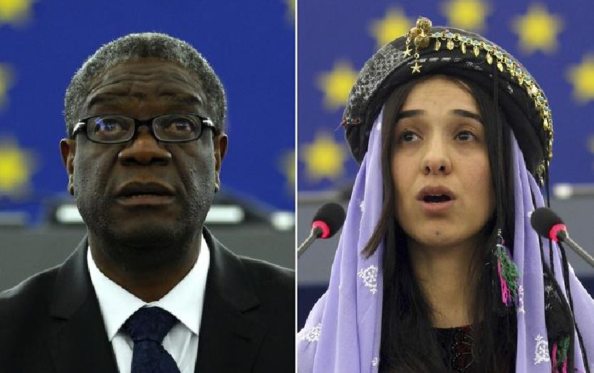 Denis Mukwege e Nadia Murad