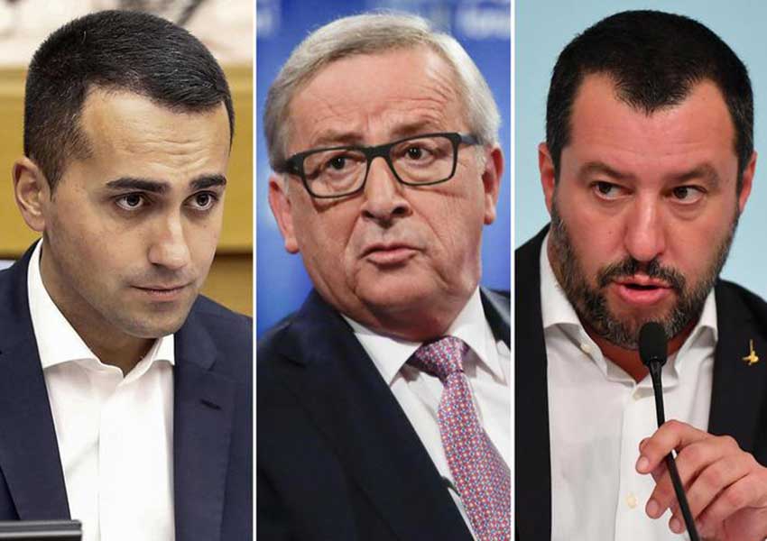 Di Maio Junker Salvini