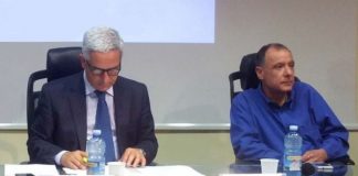 Da sinistra il sindaco di Rende Marcello Manna con l'assessore Domenico Ziccarelli