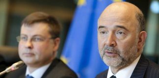 Valdis Dombrovskis e Pierre Moscovici