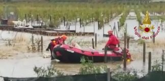 vigili canotto allagamenti maltempo