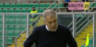 Piero Braglia durante Palermo-Cosenza