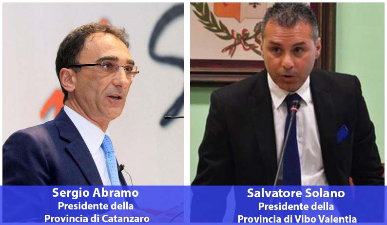 presidenti province catanzaro vibo Sergio Abramo e Salvatore Solano