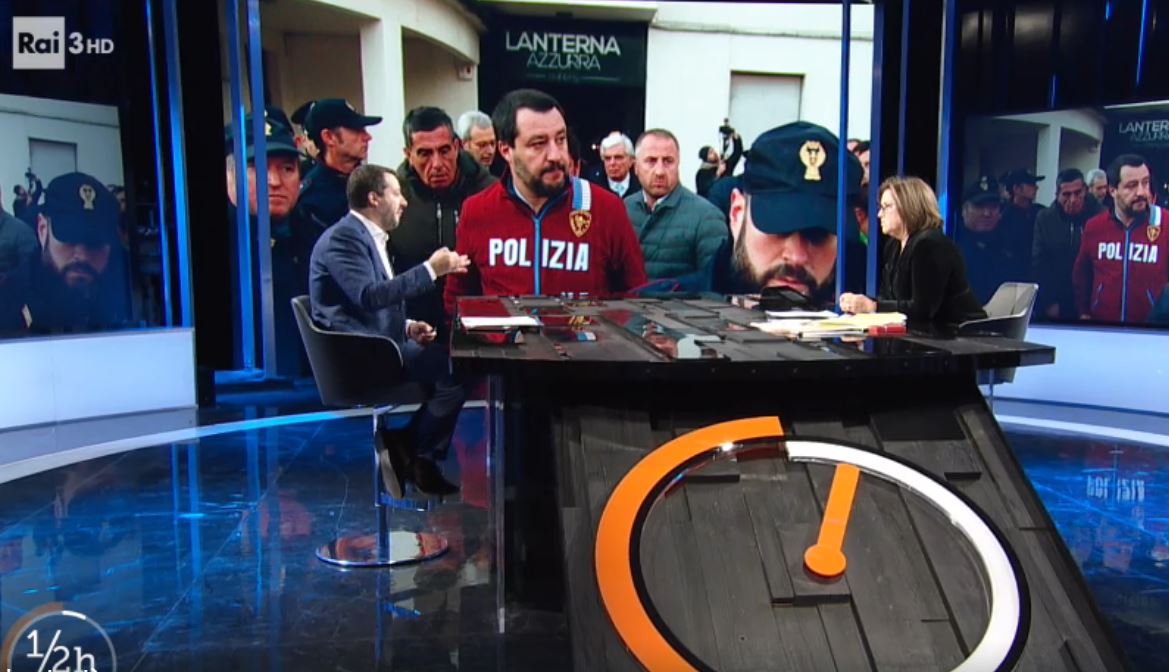 Salvini a Mezzora: no patrimoniale 