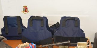 sequestro arma munizioni Ardore