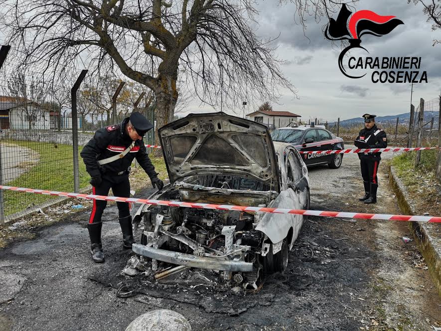 incendio auto piane crati