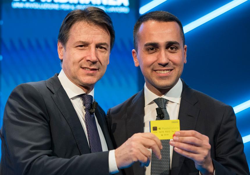 Giuseppe Conte Di Maio Reddito postepay