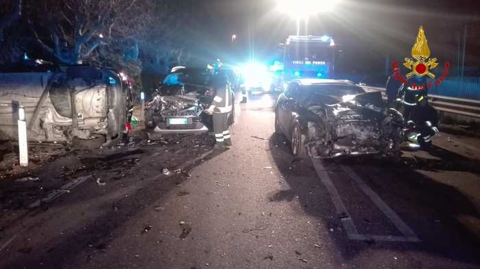 La scena dell'incidente mortale a Porto Recanati 