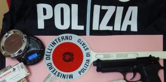 pistola droga polizia