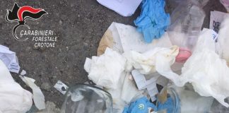 I rifiuti sanitari speciali smaltiti nei cassonetti a Crotone.