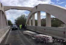 Camion abbatte trave viadotto, chiusa statale 106 jonica a Badolato