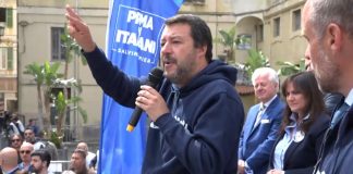 Salvini comizio Sanremo